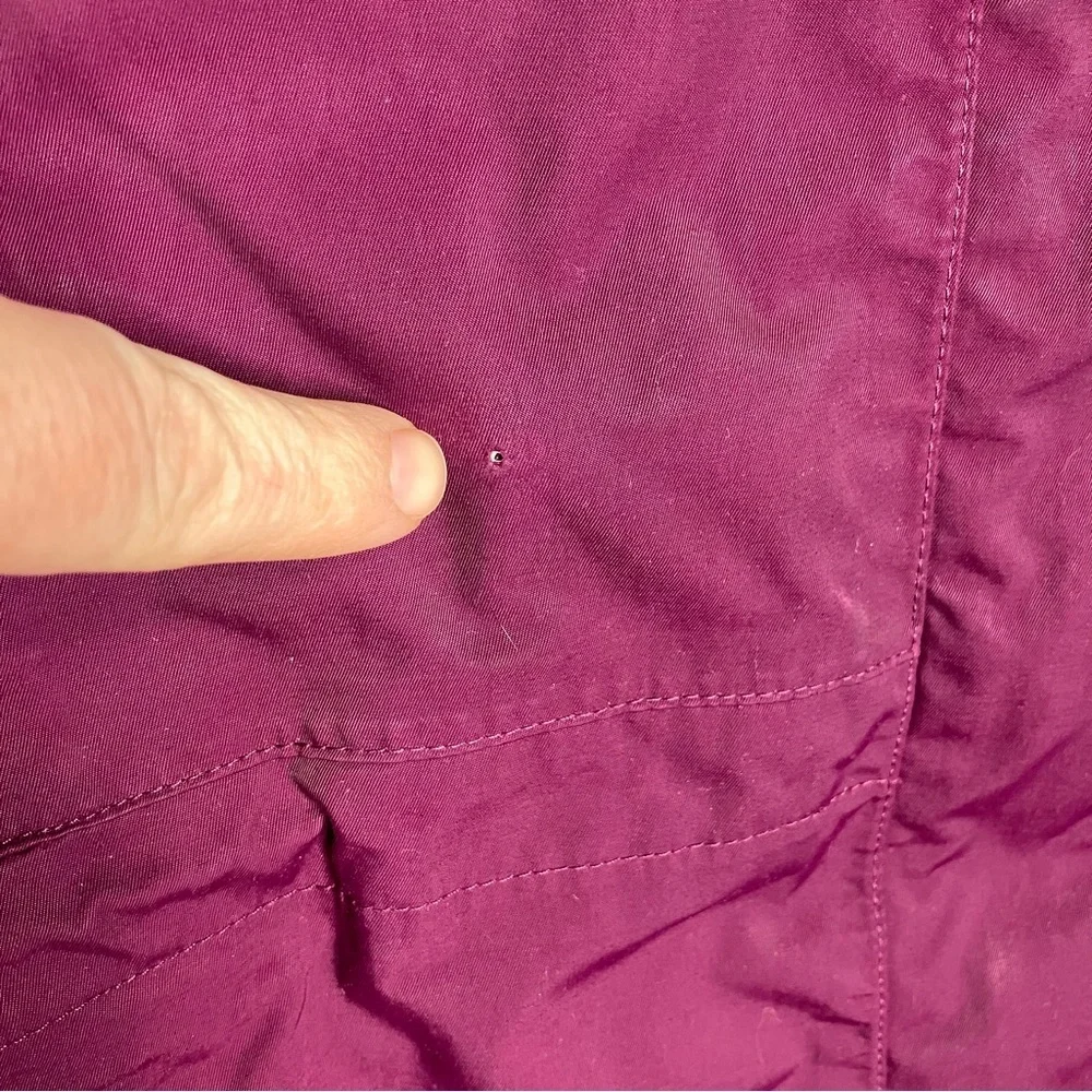 L.L. Bean purple & black‎ coat size medium